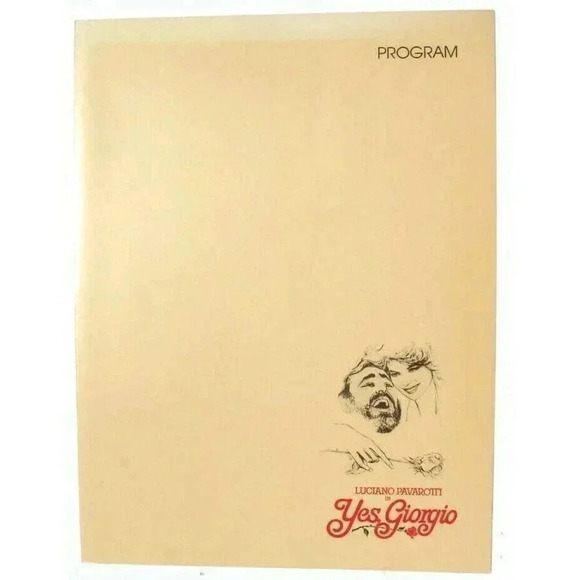 Vtg Promo Movie Theatre Advance Program Brochure 1982 Yes Giorgio Luciano Pavaro - Picture 1 of 3
